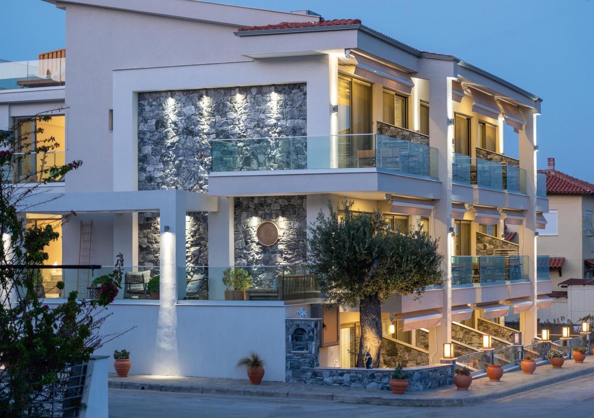 Ikies Apollon Boutique Hotel Sarti Bagian luar foto