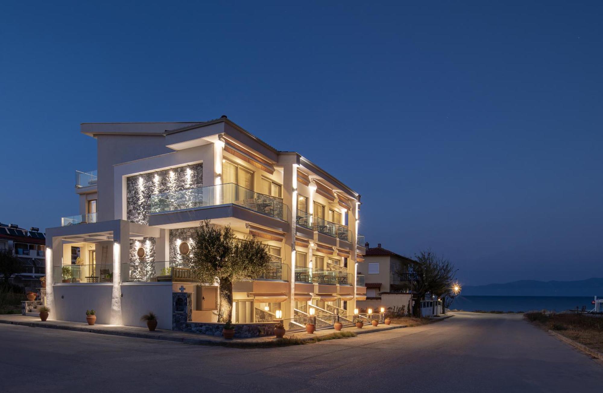 Ikies Apollon Boutique Hotel Sarti Bagian luar foto