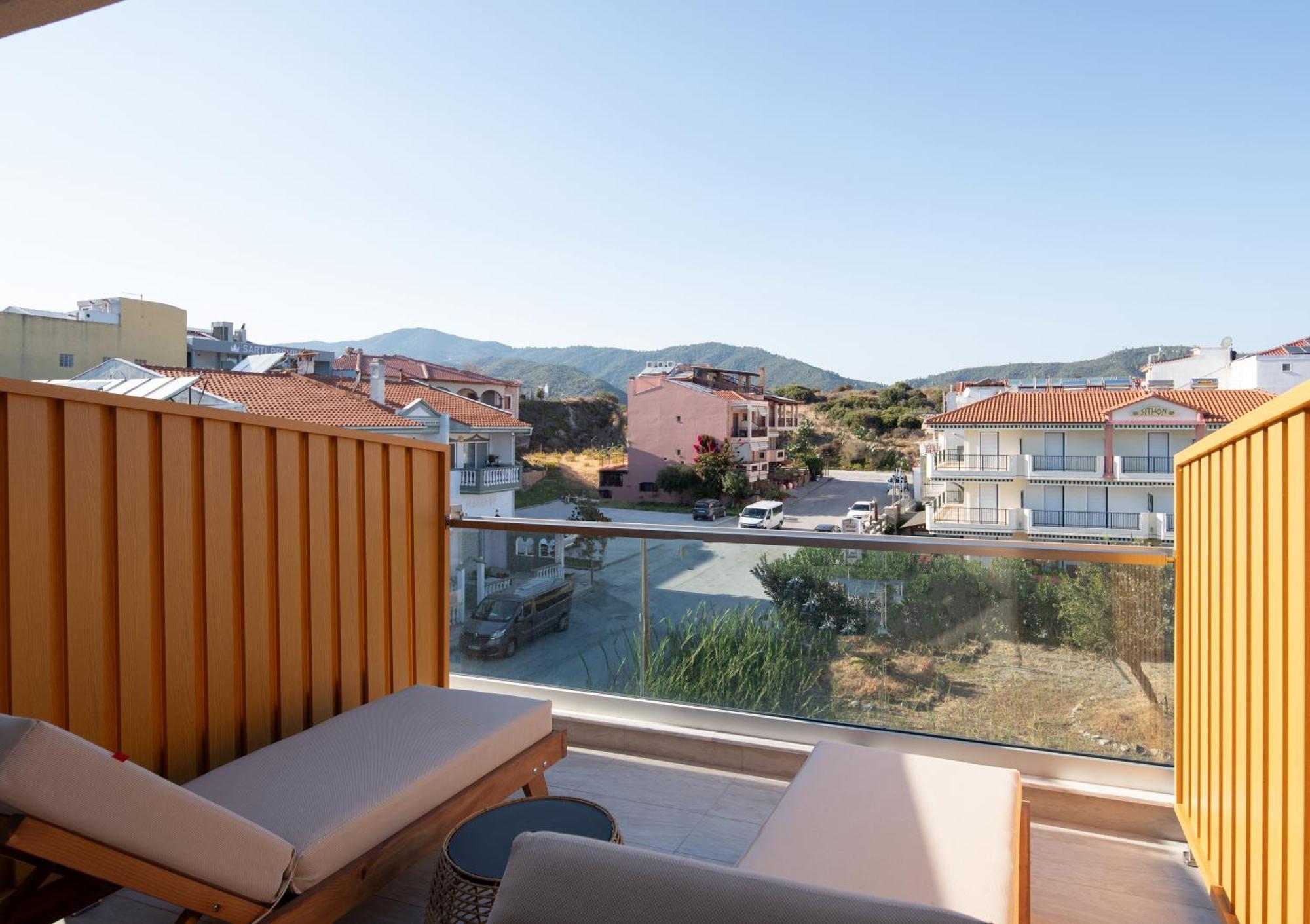 Ikies Apollon Boutique Hotel Sarti Bagian luar foto